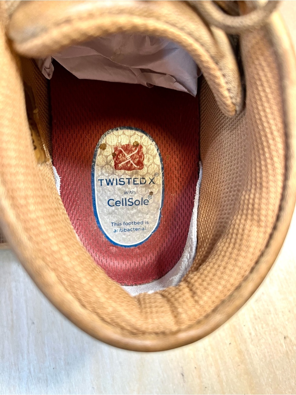 Twisted X Women's Chukka Driving Mocs cactus embroidery Size 8 - Picture 2 of 16